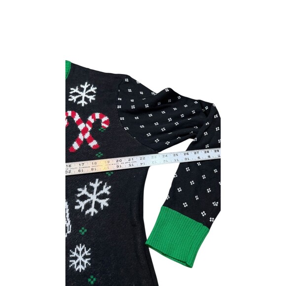 Star Wars Mens Size Large Darth Vader Ugly Christmas Sweater Green Trim Holiday - Picture 5 of 6